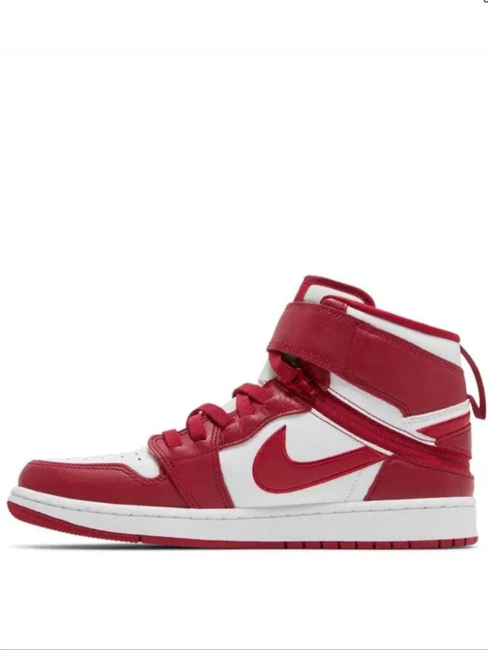 Jordan 1 High Flyease White Cardinal Red